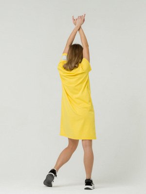 144 Платье-футболка, желтый