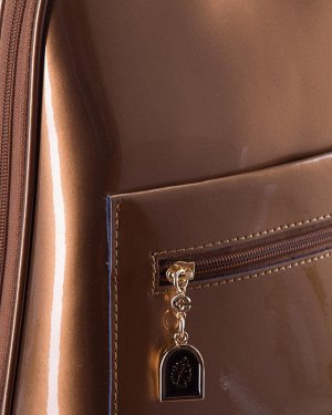 Рюкзак 1610A лак (натуральная кожа) (бронзовый)