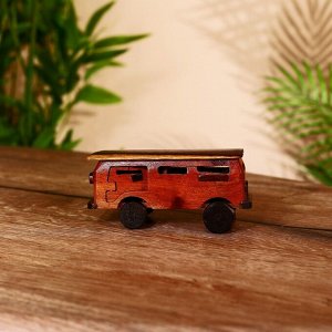 Сувенир "Автобус" тиковое дерево 13х4,5х7 см