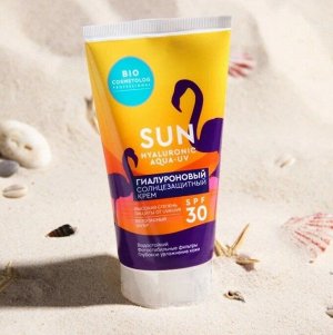 Солнцезащитный крем для лица BIO COSMETOLOG PROFESSIONAL "Sun Hyaluronic aqua - UV", гиалуроновый, SPF 30, 150 мл