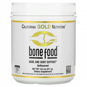 California Gold Nutrition, Bone Food, добавка для поддержки здоровья костей и суставов, 411 г (14,50 унции)