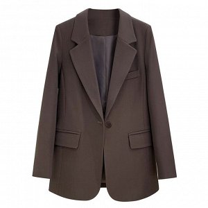 Пиджак темно коричневый