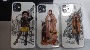 Чехол iPhone 11 KSTATI Autumn Girl в ассортименте