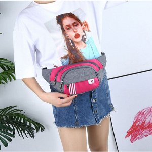 Сумка поясная, для бега, фитнеса, бананка, нейлон