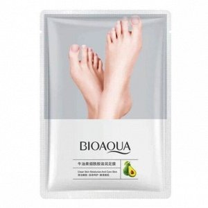 BIOAQUA Питательная маска-носочки для ног с экстрактом авокадо, 35г*1шт