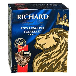 чай RICHARD 'ROYAL ENGLISH BREAKFAST' 100 пакетиков 1/6