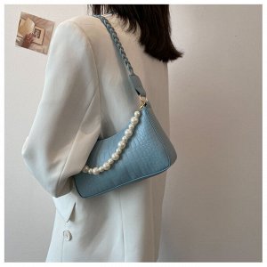 Женская сумка-багет на плечо, ретро, экокожа