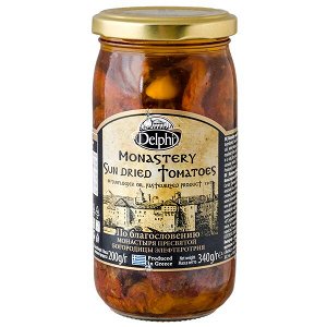 томаты DELPHI сушеные в масле Монастырские 340 г 1/12