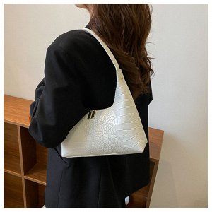 Женская сумка-хобо на плечо, форма полумесяц