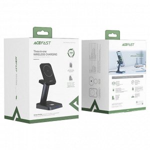 NEW ! PREMIUM Беспроводное зарядное устройство ACEFAST W68 3-in-1 15W зарядная станция, держатель
