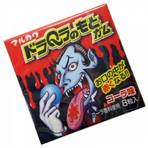 Жевательная резинка Marukawa Дракула красный язык 13г Япония