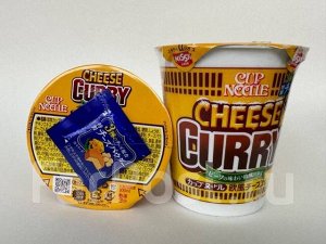 Лапша Nissin Cup Noodle из Японии Cheese Curry (карри с сыром), 85 гр, ЯПОНИЯ