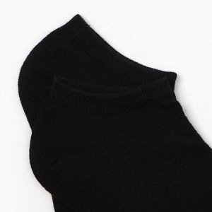 Набор мужских носков (3 пары) укороченные, цвет чёрный, размер 40-44