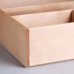 Ящик деревянный 34.5x30x10 см подарочный комодик