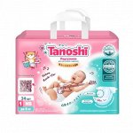 Tanoshi Подгузники Для Новорожденных, Размер NB До 5 Кг. - 34 Шт.