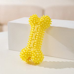 Игрушка для собак "кость", цвет желтый