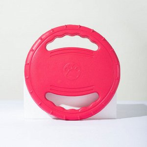 Летающий диск для собак "фрисби", цвет розовый