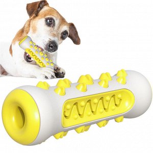 Игрушка для собак, "палочка для чистки зубов", цвет желтый