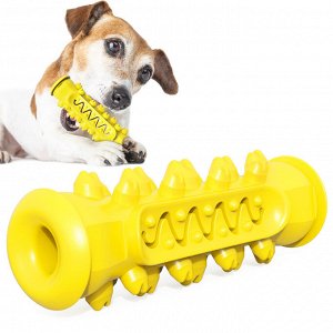 Игрушка для собак "жевательная палочка", цвет желтый