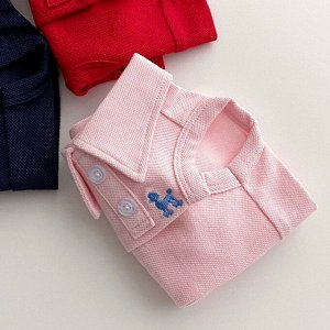 Рубашка-поло для собак, цвет розовый