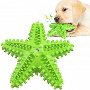 Игрушка для собак "морская звезда", цвет зеленый