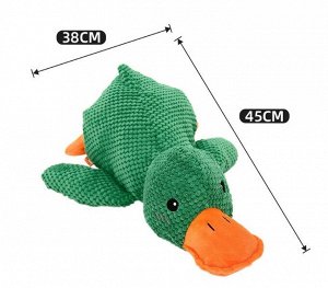 Игрушка для животных, "утка", цвет зеленый