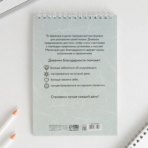 Дневник благодарности «Лучший день», формат А5, 30 листов