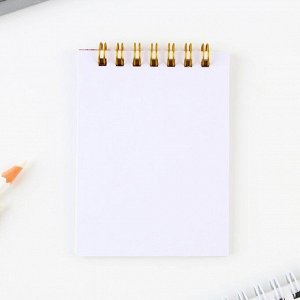 Подарочный набор, блокнот А7, 32 листа, ручка пластик, синяя паста «Золотому учителю»