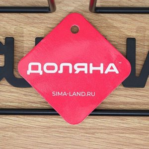 Держатель для бумажных полотенец настольный Доляна, 13.5x15.5x29 см, чёрный