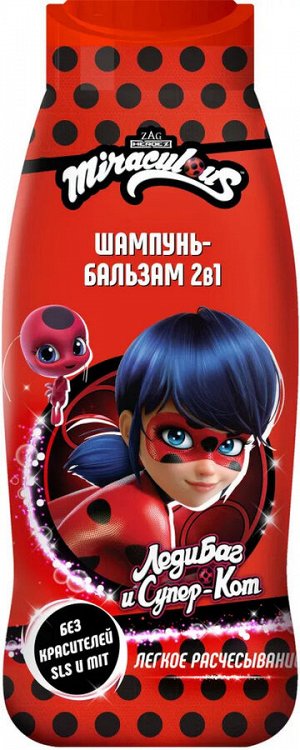 Шампунь-бальзам 2в1 "Чудесная Леди Баг", 400 мл.