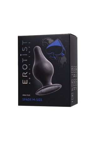 АНАЛЬНАЯ ВТУЛКА EROTIST SPADE M - ЧЁРНЫЙ, 10 СМ