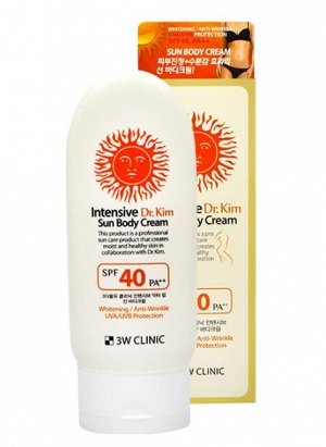 3W Крем солнцезащитный для тела Intensive Dr. Kim Sun Body Cream SPF 40, 150 мл, 100шт, Арт-51453