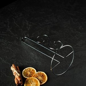 Держатель для бумажных полотенец настольный Доляна, 13.4x13, 4x28 см, хромированный