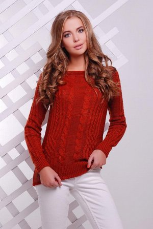 Свитер Вязаный женский свитер.Размер универсальный 44-50.Удобный однотонный свитер прямого силуэта из качественной мягкой пряжи. Красивые элементы вязки придадут вашему образу больше женственности и и