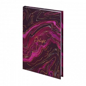 Записная книжка А5, 80 л., твердый переплет, клетка, STAFF, "Marble", фольга