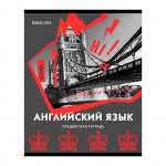 Тетрадь предметная 40л. BG “Neon” Английский язык, неоновый пантон, эконом