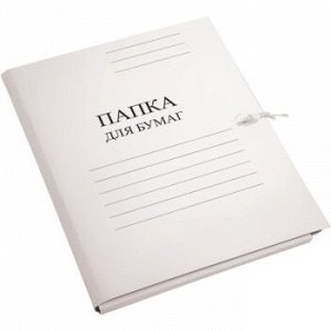 Папка архивная на завязках 320 г/м?, А4, мелованный картон, корешок 20мм,  deVENTE