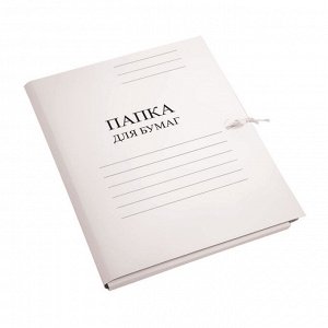 Папка архивная на завязках 450 г/м?, А4, мелованный картон, корешок 18мм, deVENTE