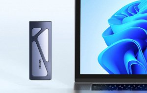 Внешний бокс для SSD M.2 NVMe с кабелем USB-C к USB-C и USB-C к USB-A Ugreen