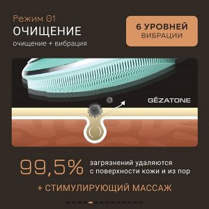 Жезатон Гезатон Микротоковый массажер для лица Clean&Beauty Pro m780, Gezatone (Gezatone, Очищение и пилинг лица)