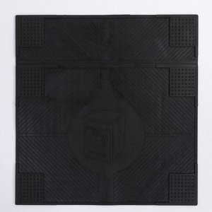 Коврик антивибрационный 65x62x0,7 см, цвет чёрный