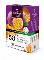 Чай черный и зеленый GOLDEN LION &quot;Фруктовая Легенда&quot; /58 с Маракуей 90 гр