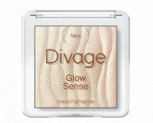 Divage Диваж Хайлайтер для лица запеченный 01 Диваж Glow Sense Baked Highlighter тон 01, Divage (акция до 31 августа)