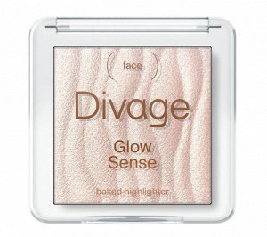 Диваж Запеченный хайлайтер для лица тон 02 Диваж Glow Sense Baked Highlighter тон 02, Divage (акция до 31 августа)