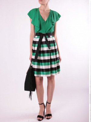 Платье Lower Body:95%Polyester-5%Elastane Upper Body:98%Polyester-2%Elastane / коралловый, зеленый