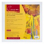 Холст на картоне 30*30 см Сонет 280 гр/м2 100% хлопок мелкое зерно DK13701-30х30