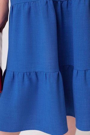 Платье Цвет: синий
Сезон: Лето
Коллекция: Лето
Стиль: На каждый день
Материал: текстиль
Комплектация: Платье
Состав: 85% вискоза, 10% лён, 5% спандекс

Платье полуприлегающего силуэта, длиной мидакс