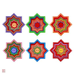 Игрушка головоломка "Магия геометрии" пластик, свет, 9, 5см, 6 цветов