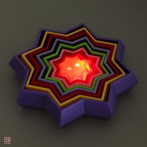 Игрушка головоломка "Магия геометрии" пластик, свет, 9, 5см, 6 цветов