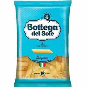 «Bottega del Sole», макаронные изделия «Перья», 400 г.